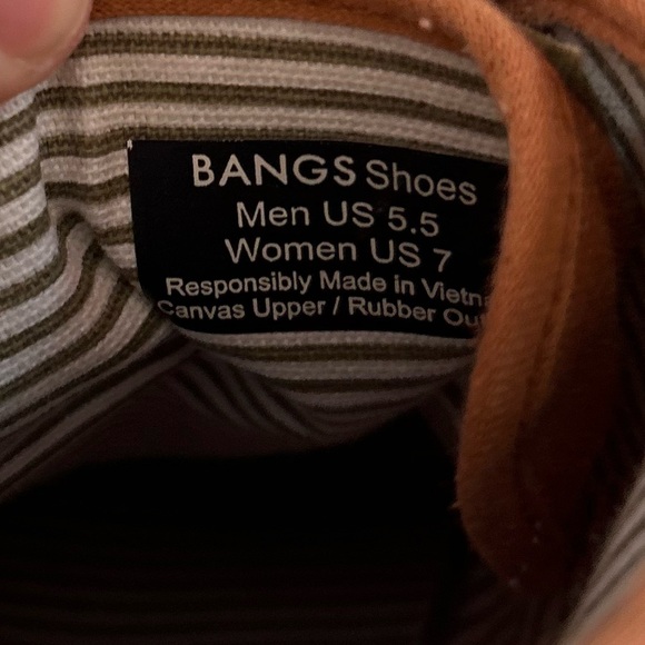 BANGS Brown High-Top Sneakers with Sun and Landscape Design size 7 - Picture 7 of 16